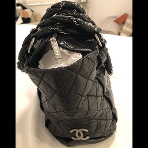 Authentic black hobo Chanel